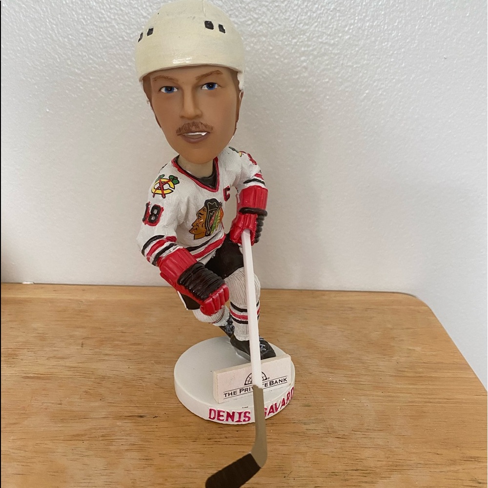 Chicago Blackhawks heritage series SGA Denis Savard bobblehead. New in b…